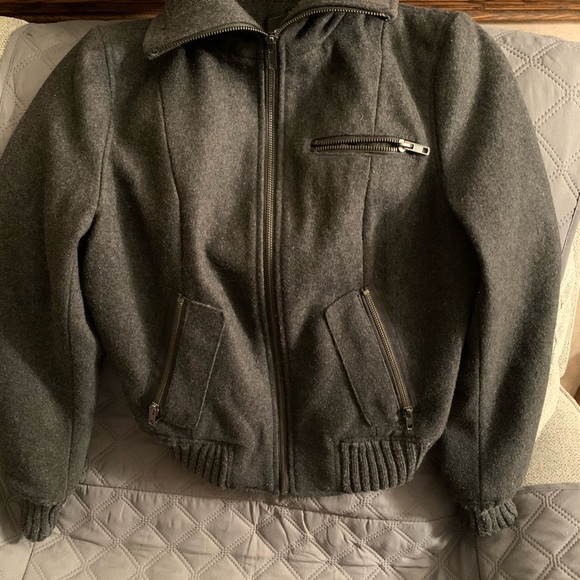 Express boy or girls wool jacket. Size XS. Gray is the color. - Picture 10 of 12